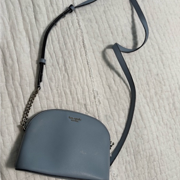 kate spade Handbags - Kate Spade light Blue Crossbody Bag with silver Chain Detail